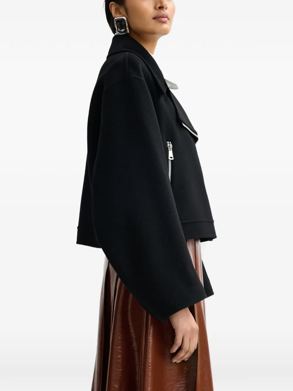 Diagonal-Zipped Jacket