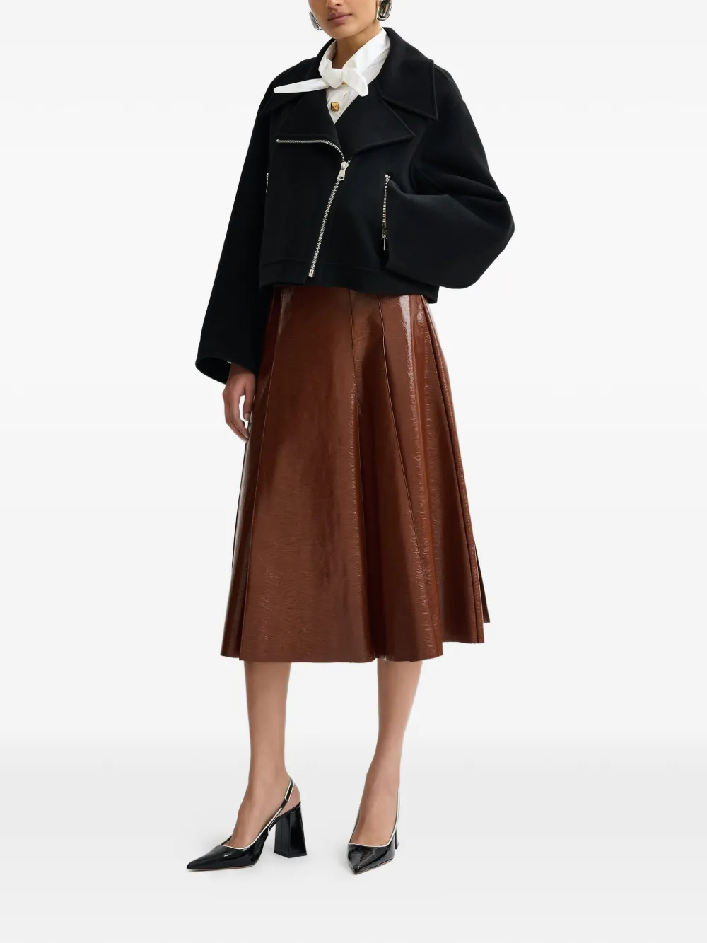 Diagonal-Zipped Jacket