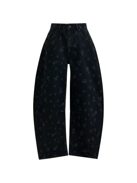 Essentiel Antwerp floral twisted barrel jeans