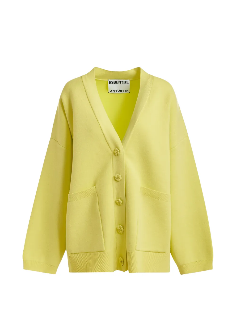Essentiel Antwerp Cardigan con applicazione - Giallo