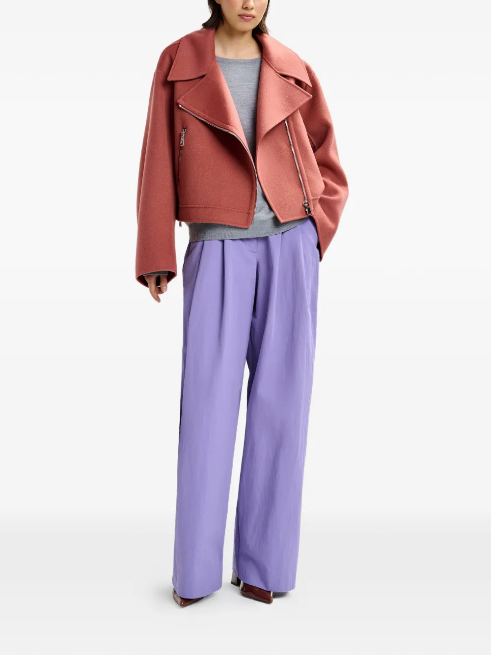  Essentiel Antwerp Zip-up Jacket - Red 