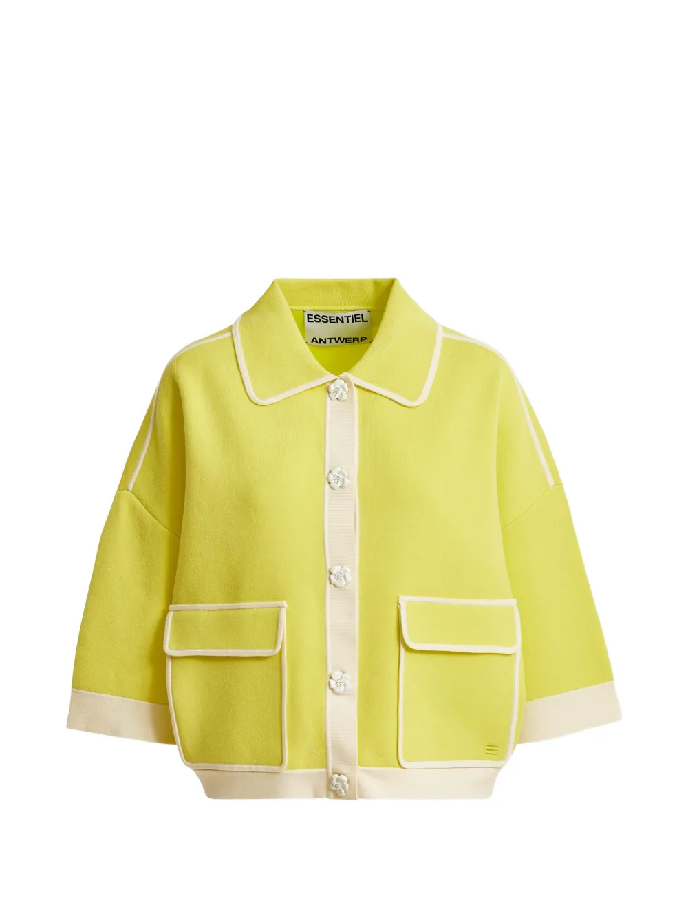 Essentiel Antwerp Cardigan con tasche - Giallo