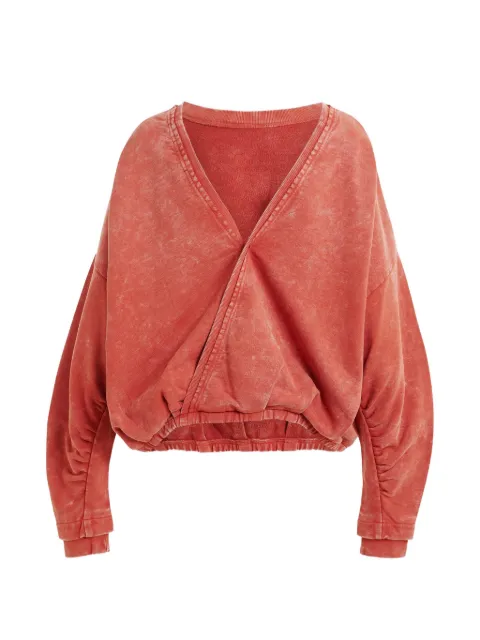 Essentiel Antwerp gathered open-back sweatshirt