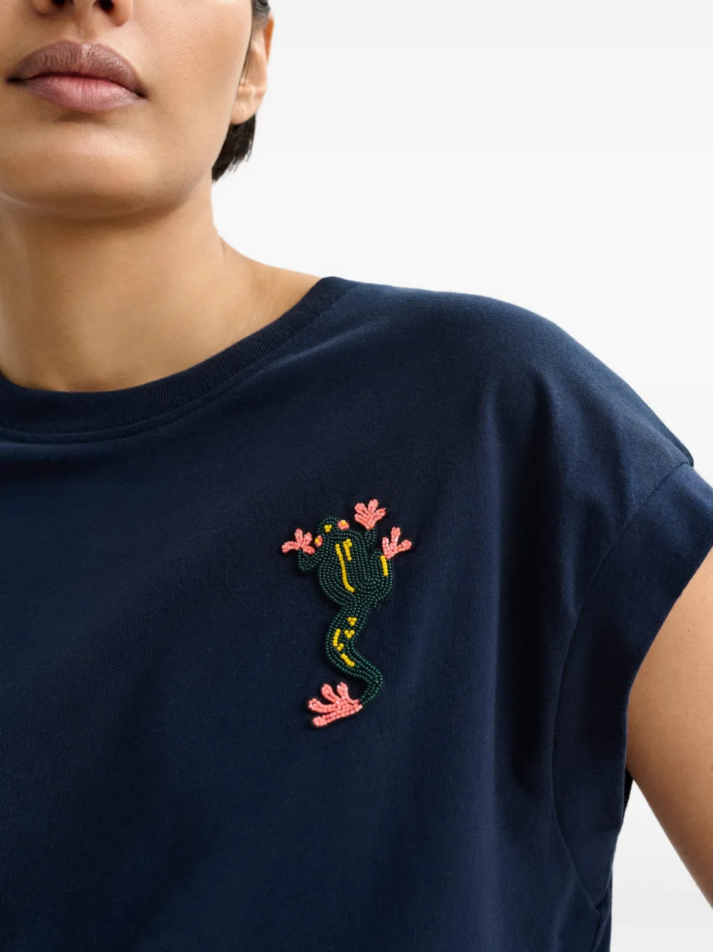 Frog-Detail T-Shirt