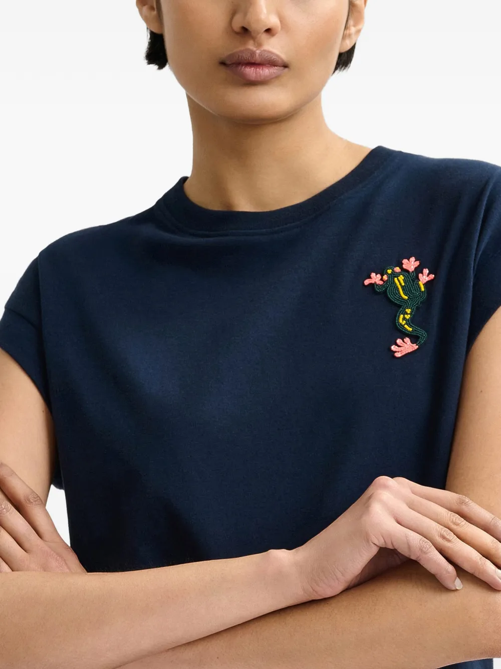 Frog-Detail T-Shirt