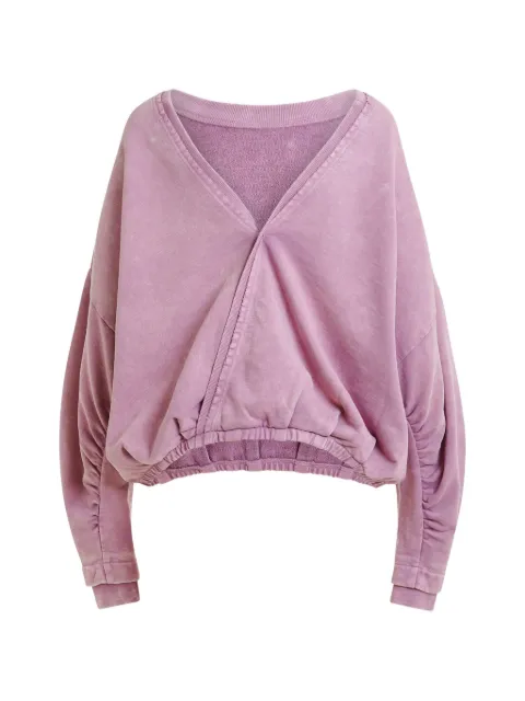 Essentiel Antwerp open-back gathered sweatshirt