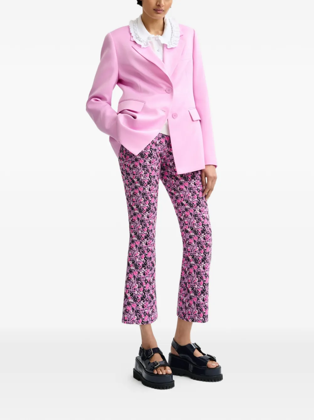  Essentiel Antwerp Jazer Button-fastening Notched-lapel Blazer - Pink 