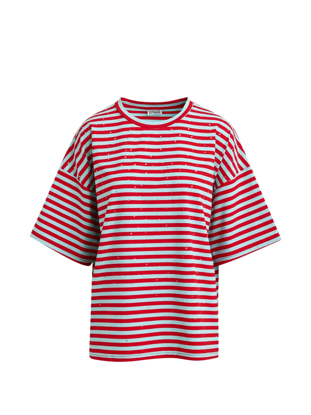 Essentiel Antwerp T-shirt a righe Joste - Rosso