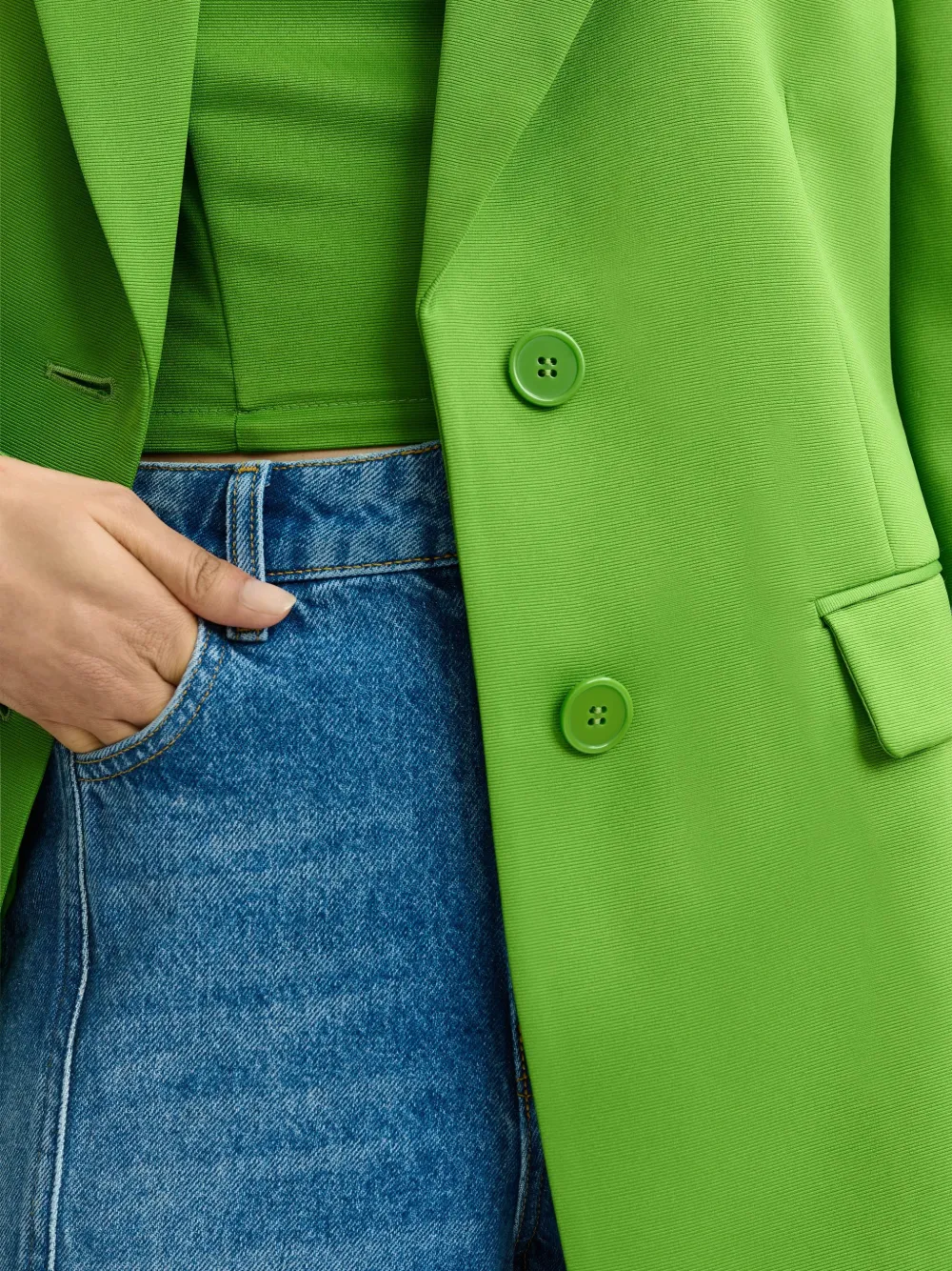 Jazer Notched Single-Breasted Blazer
