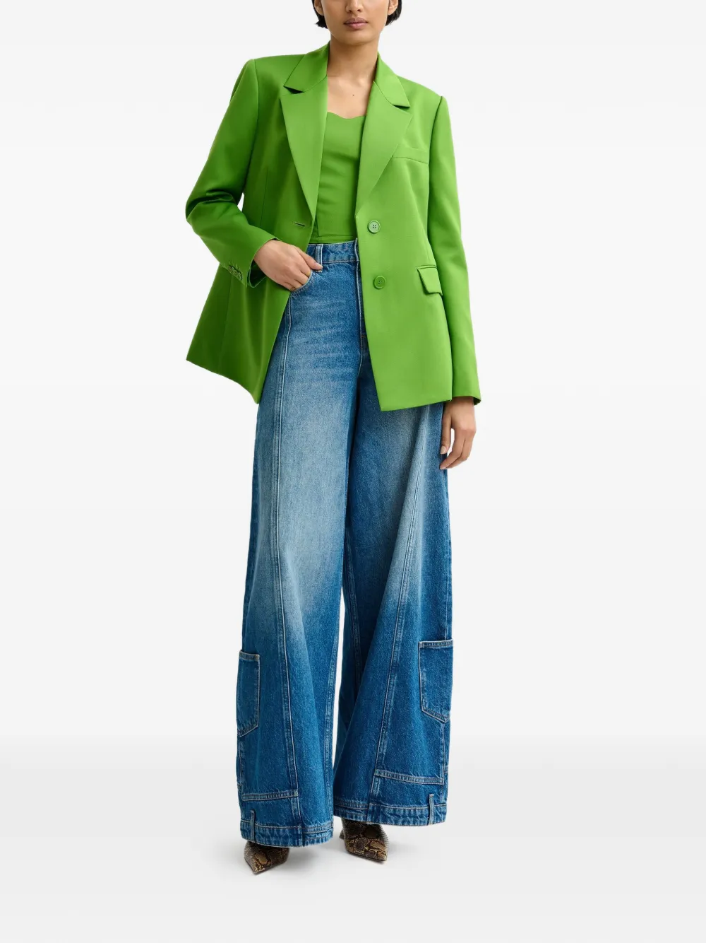 Jazer Notched Single-Breasted Blazer