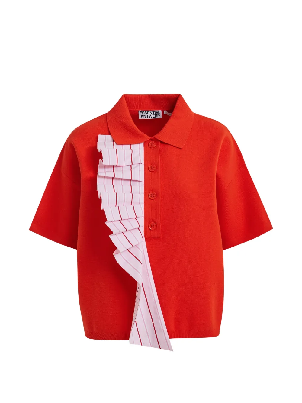 Essentiel Antwerp Polo Jumble a maniche corte - Rosso