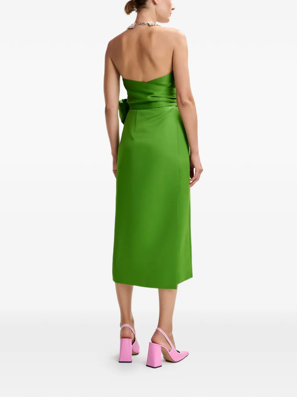 Juror Sleeveless Tie-Detail Midi Dress