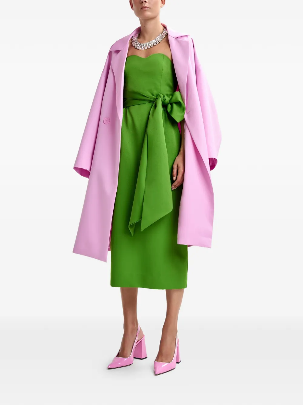 Juror Sleeveless Tie-Detail Midi Dress