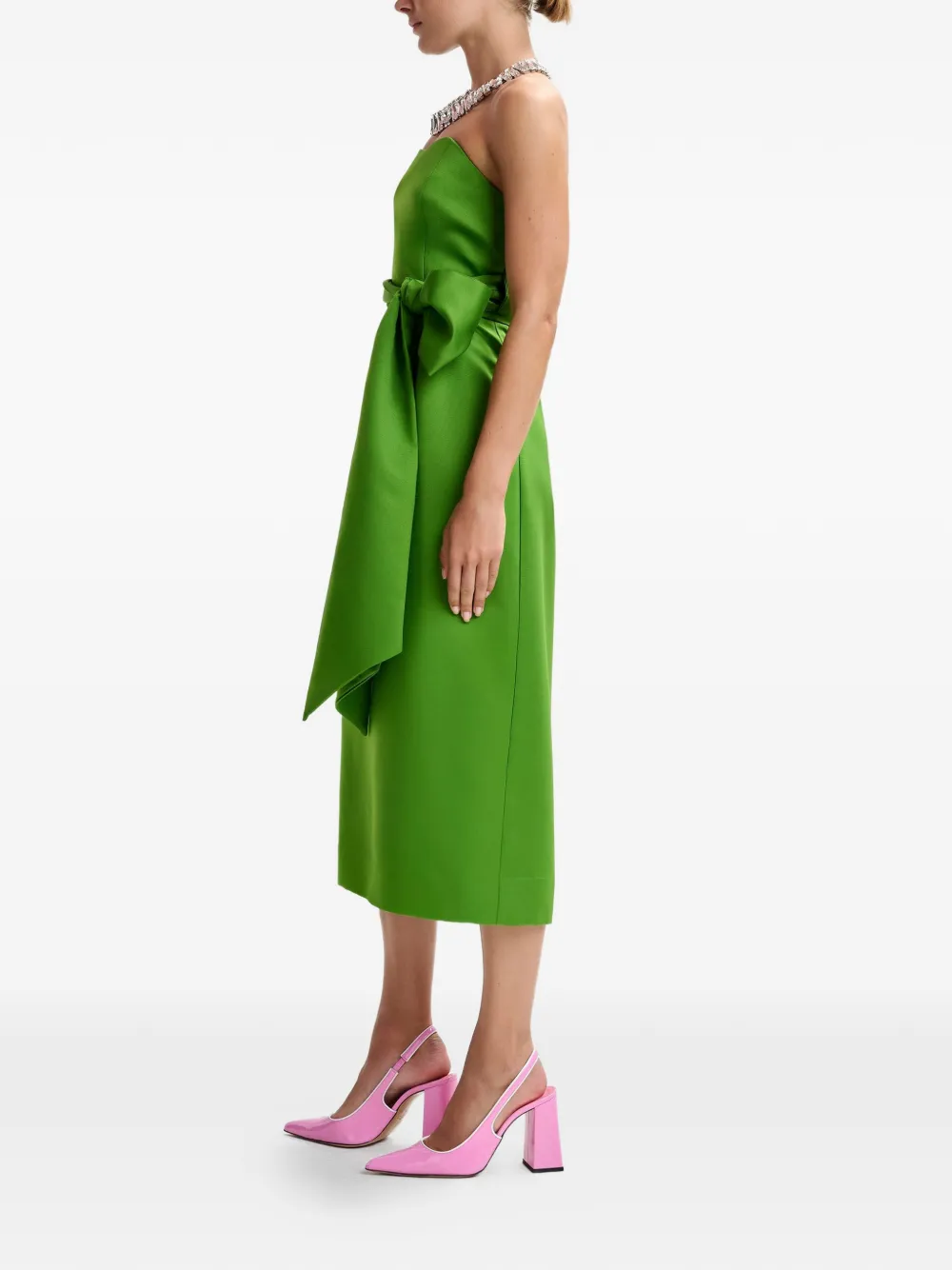 Juror Sleeveless Tie-Detail Midi Dress