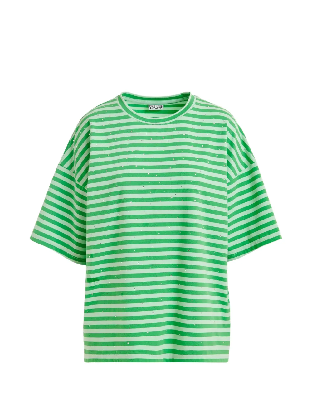Essentiel Antwerp Joste round-neck striped T-shirt - Verde