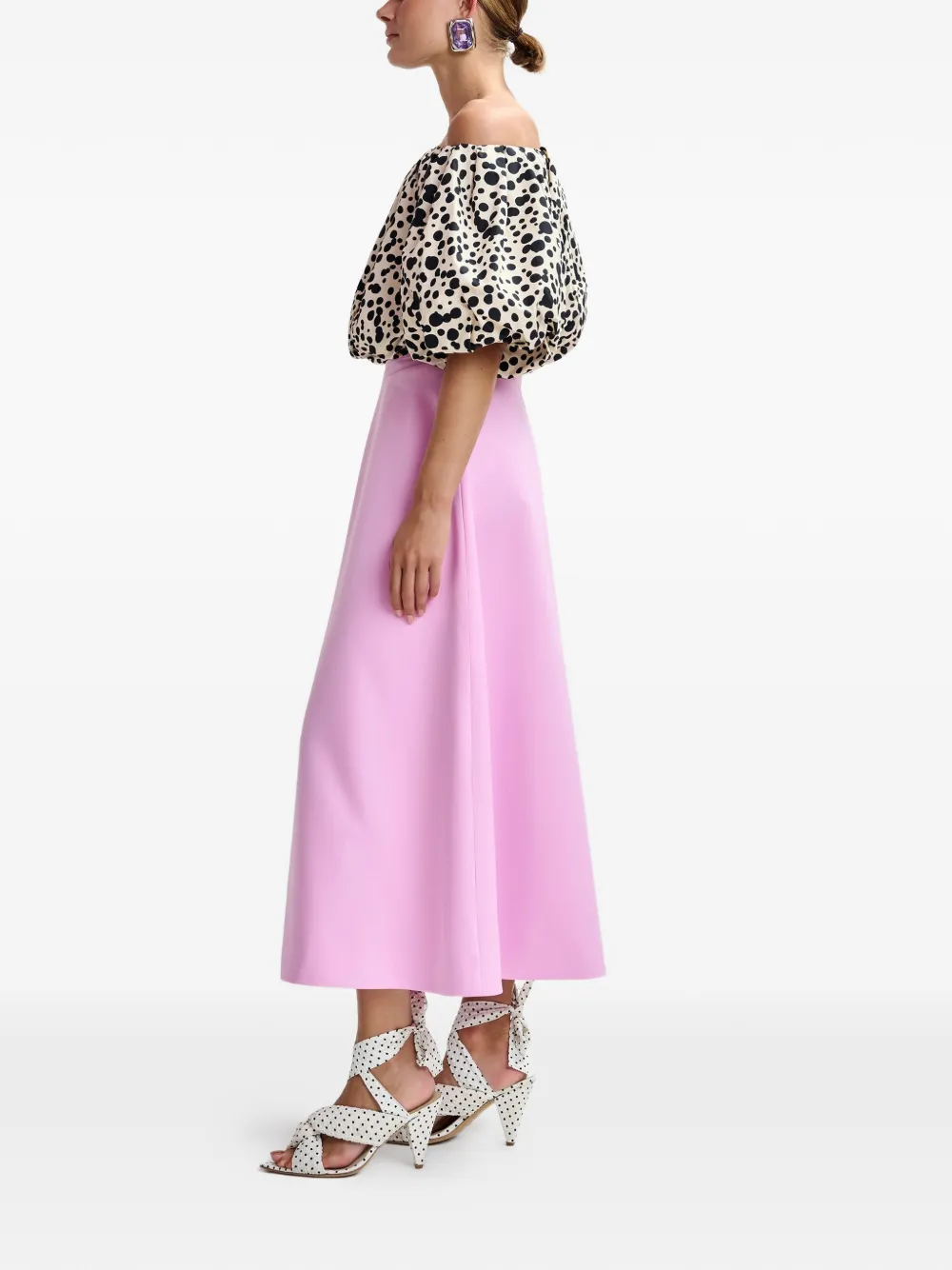  Essentiel Antwerp A-line Midi Skirt - Pink 