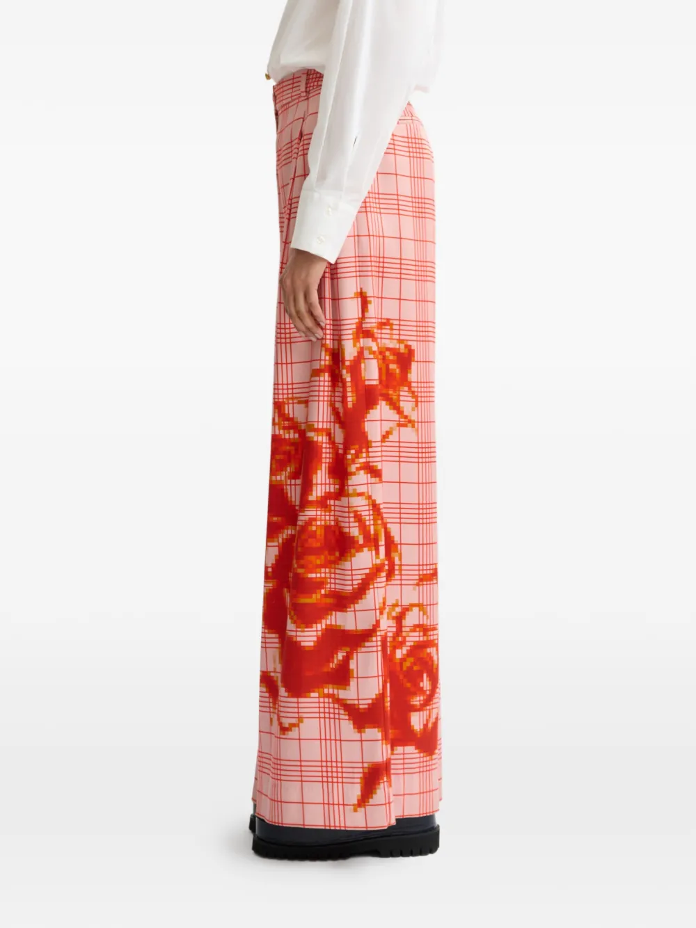 Checked Graphic Trousers
