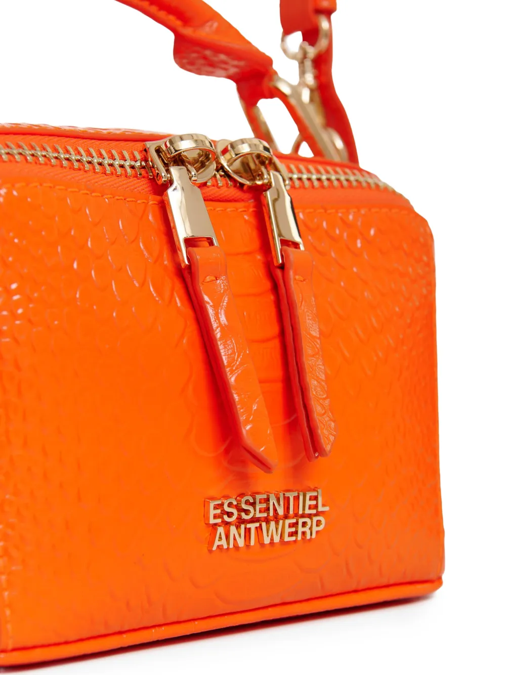 オレンジ クロコダイル風ハンドバッグ Essentiel Antwerp クロコパターン ハンドバッグ | オレンジ | FARFETCH JP