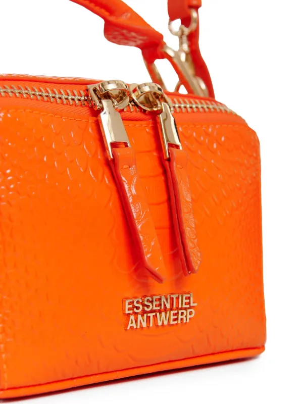 Essentiel Antwerp クロコパターン ハンドバッグ | オレンジ | FARFETCH JP
