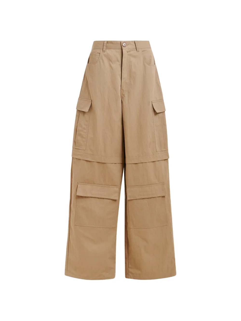 Essentiel Antwerp flap-pocket flared trousers - Toni neutri