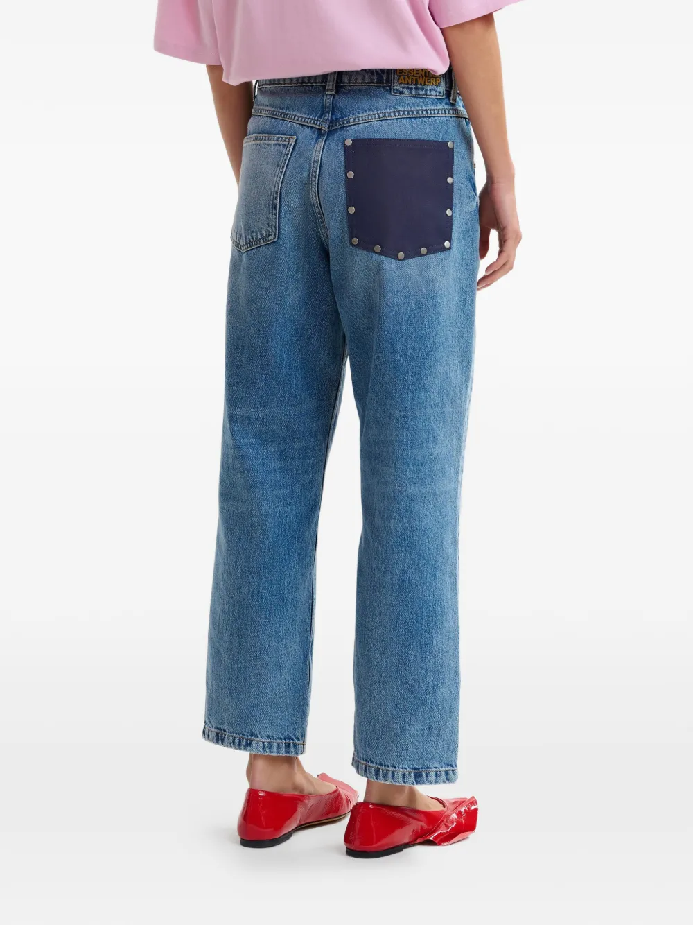 Studded-Pocket Jeans