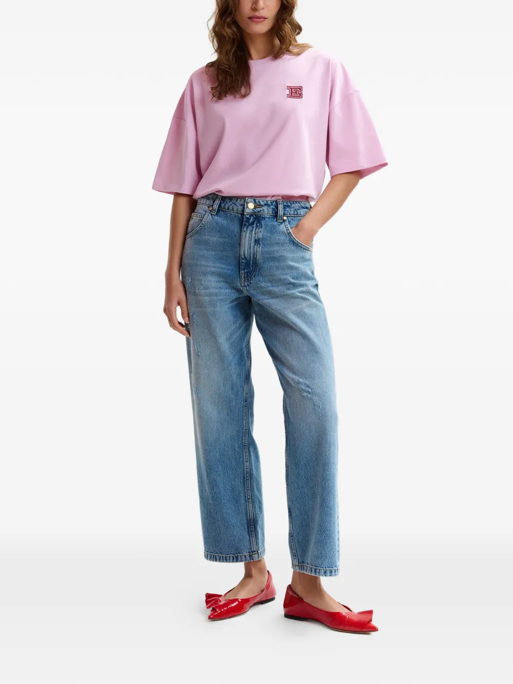 Studded-Pocket Jeans