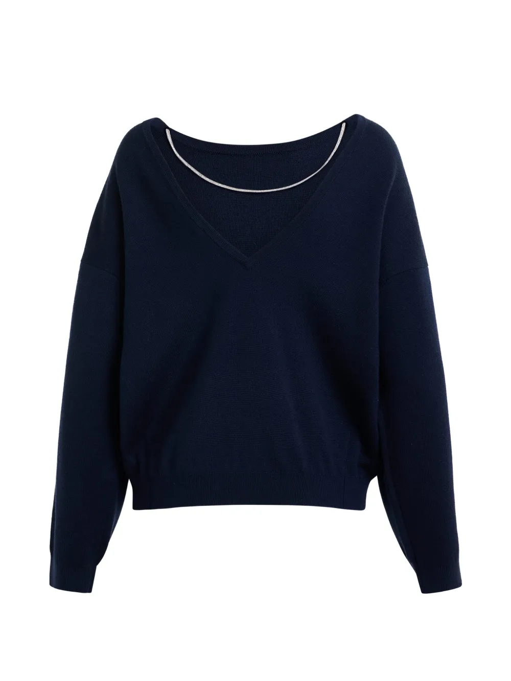 Essentiel Antwerp rhinestone-strap sweater - Blu