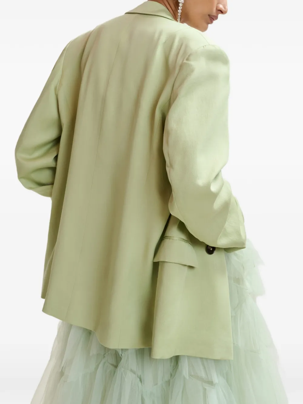 Essentiel Antwerp Blazer met dubbele rij knopen Groen