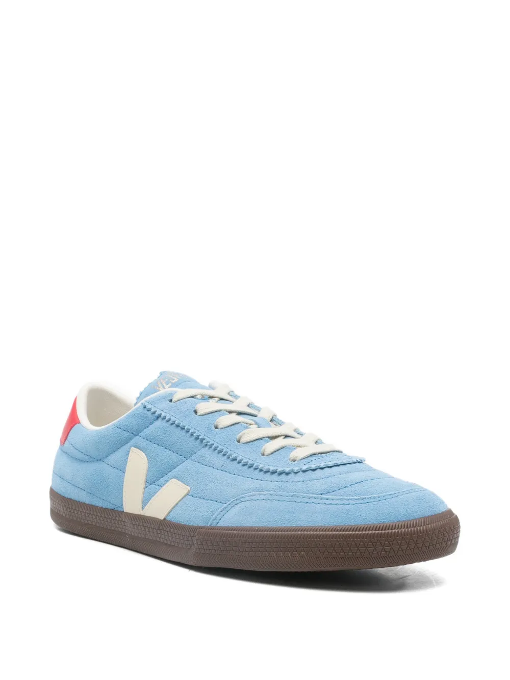 VEJA Panenka suède sneakers met vlakken Blauw