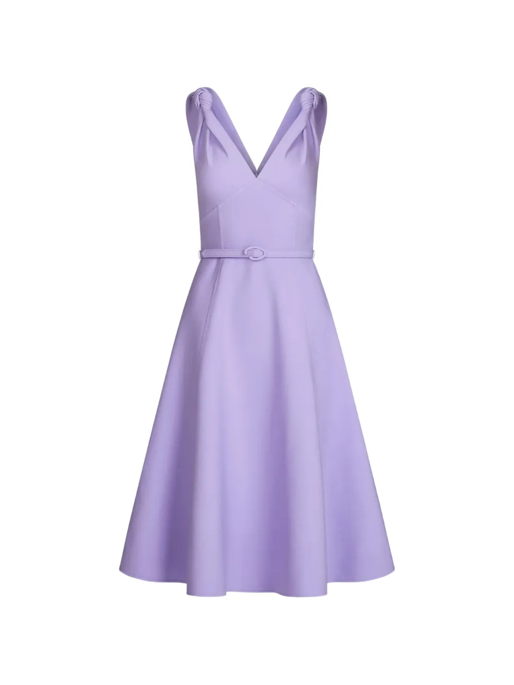 Oscar de la Renta twist-detailed wool midi dress - Viola