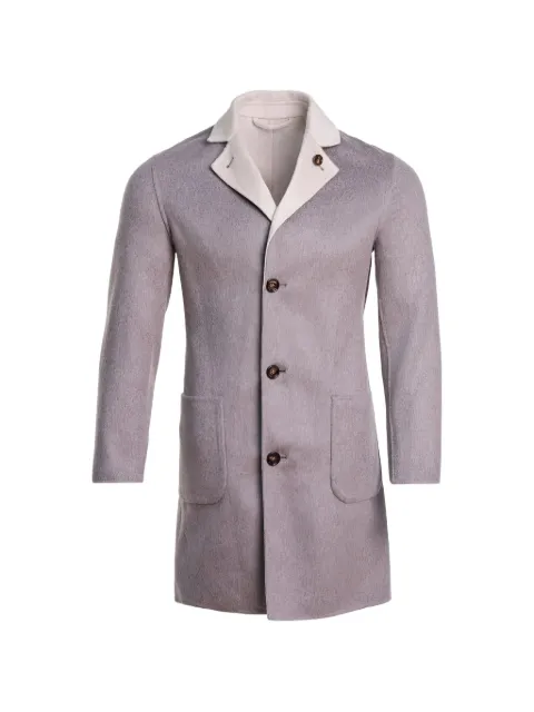 Kiton reversible cashmere coat