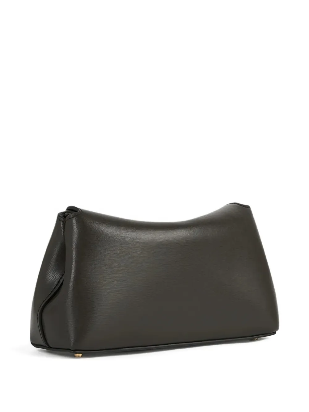 TOTEME Mini T-lock leren clutch Bruin