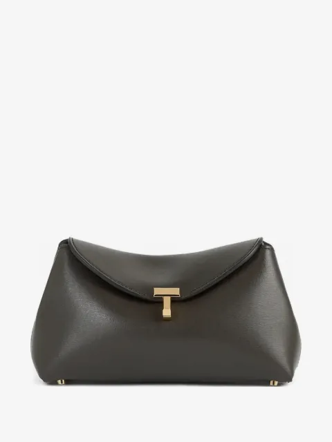 TOTEME Mini T-lock leather clutch bag
