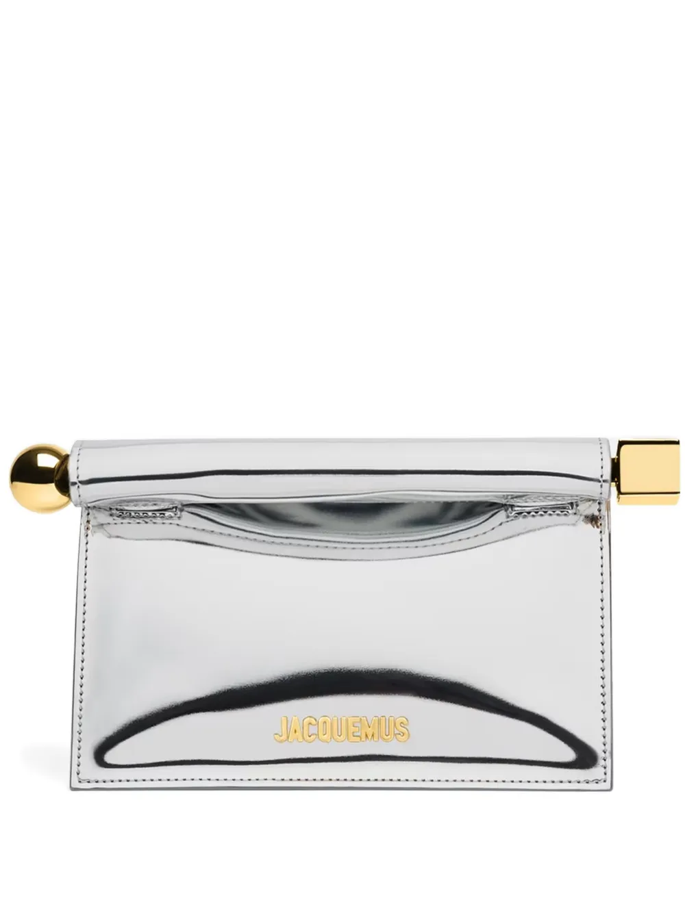 Jacquemus small Rond Carré clutch bag - Argento