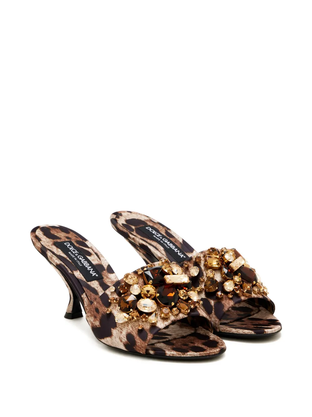 Dolce & Gabbana Sandalen met luipaardprint Bruin