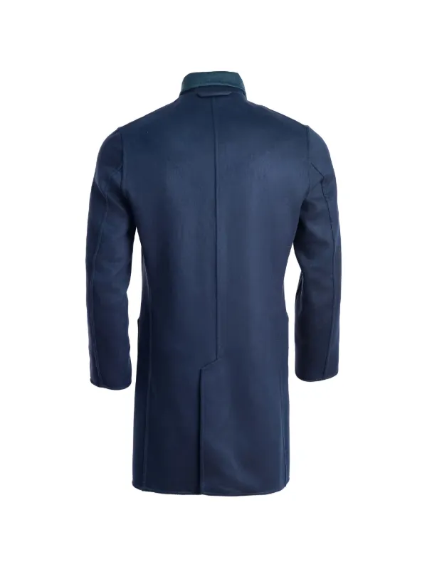 Kiton カシミア リバーシブル コート | ブルー | FARFETCH JP