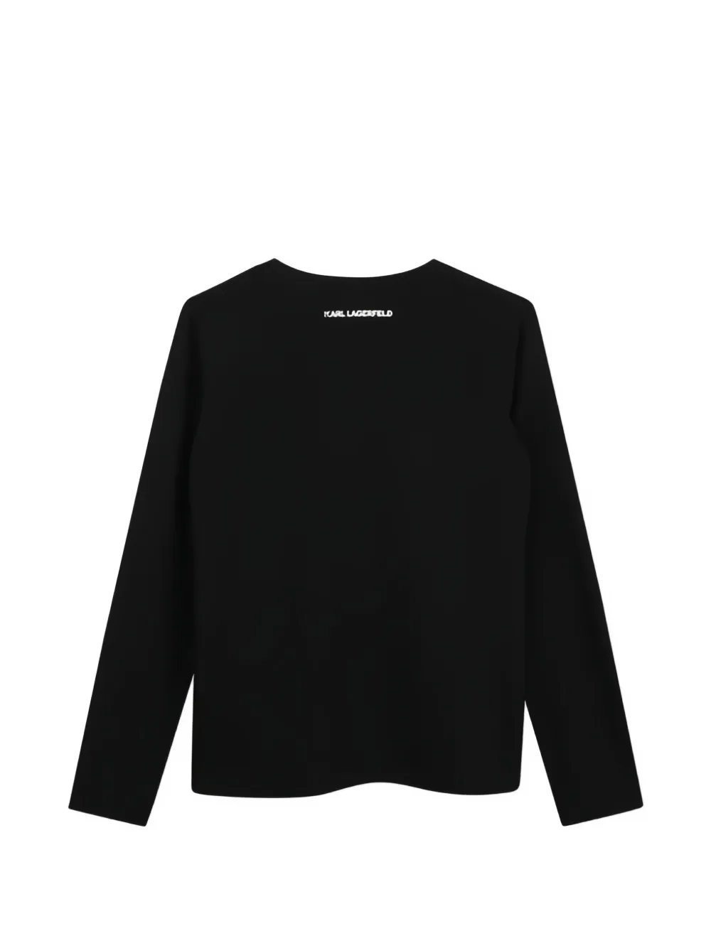 Karl Lagerfeld Kids T-shirt met lange mouwen Zwart
