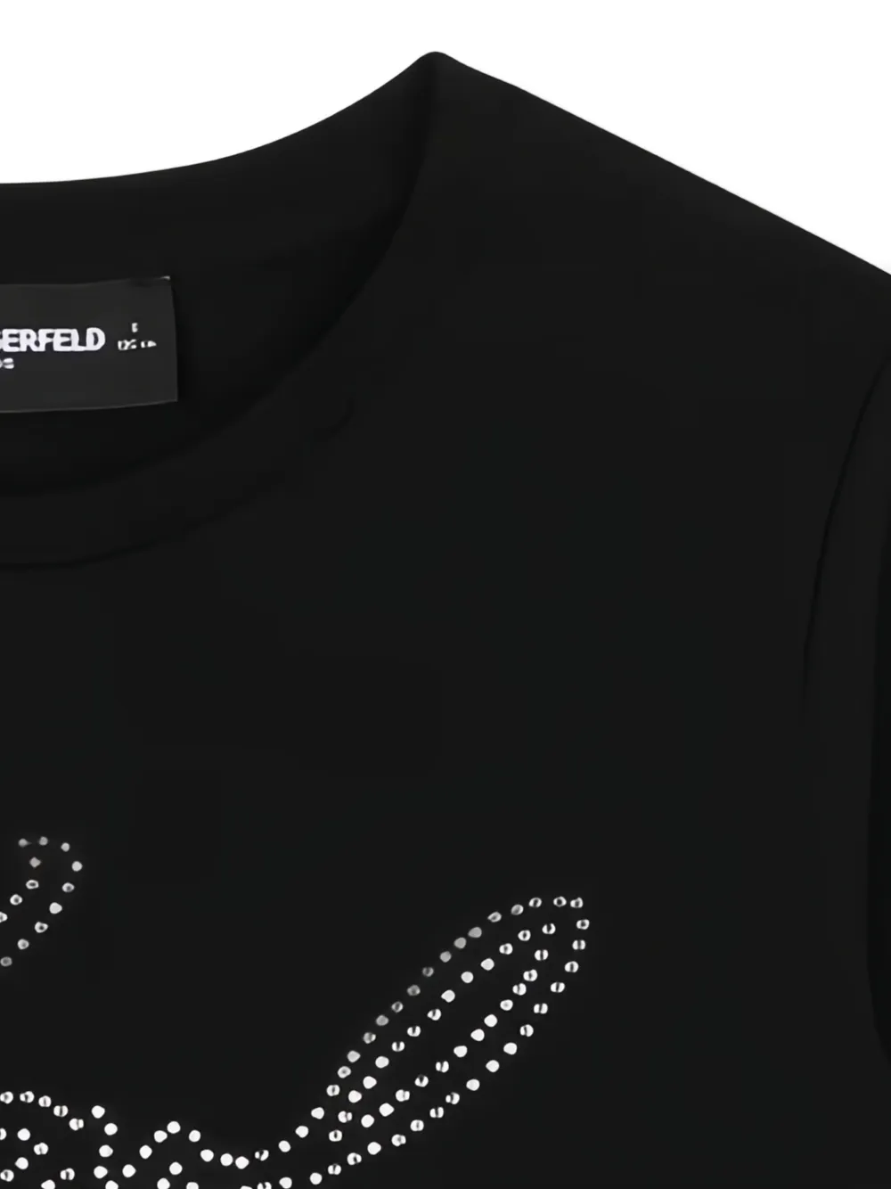 Karl Lagerfeld Kids T-shirt met lange mouwen Zwart