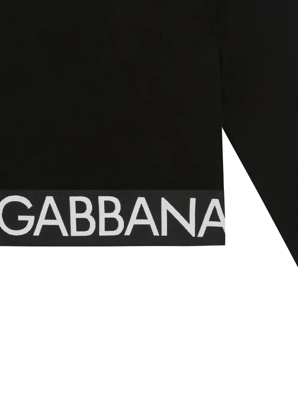 Dolce & Gabbana long-sleeve Crop Top | Black | FARFETCH