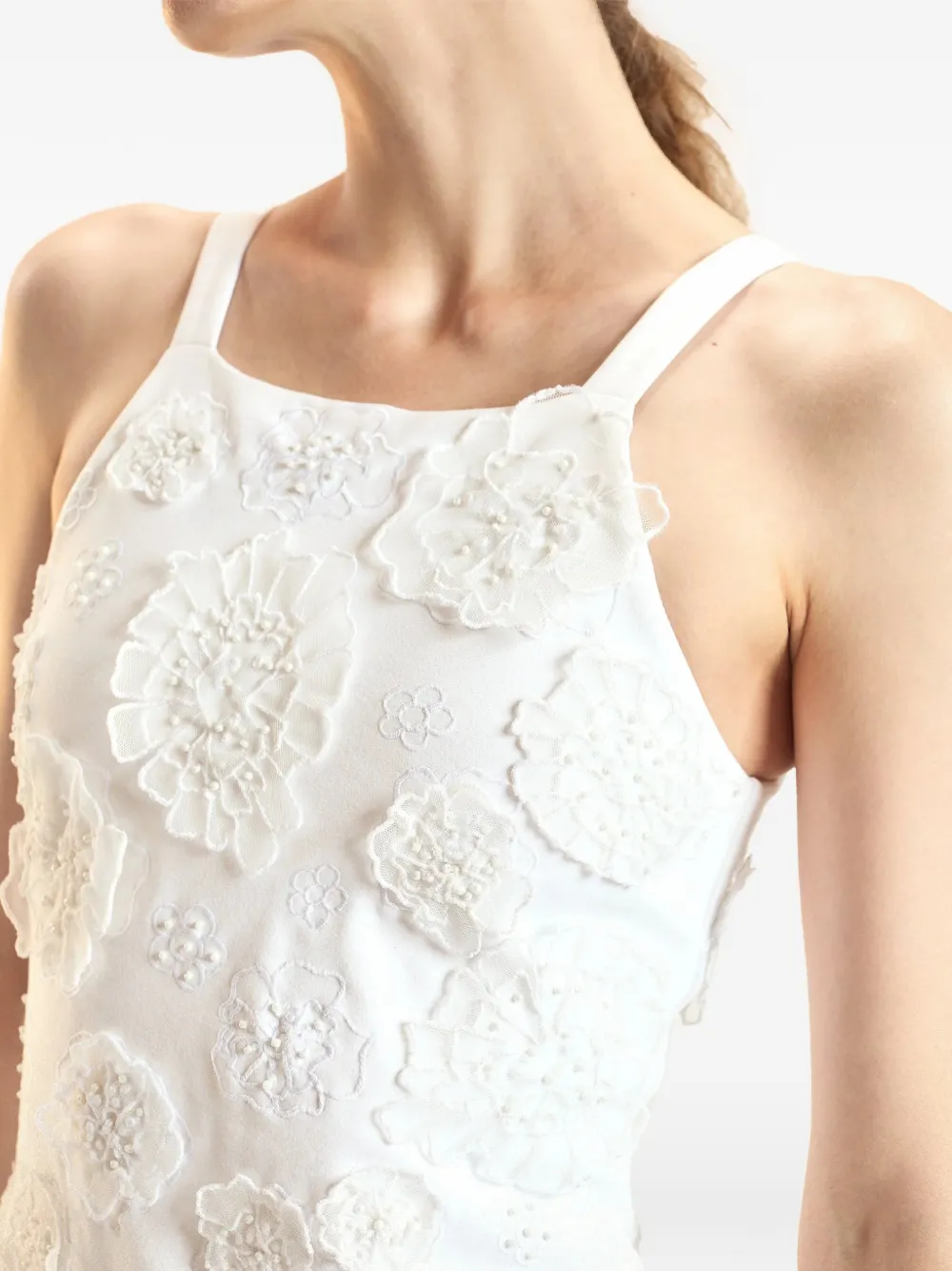 Cynthia Rowley Jurk met bloemenpatch Wit