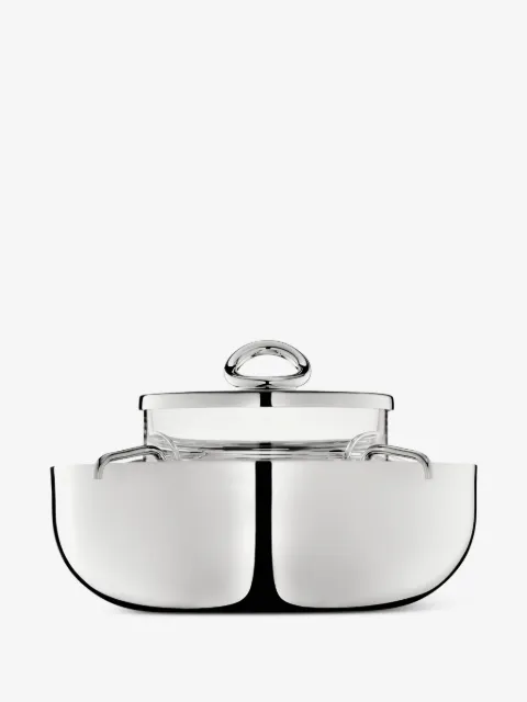 Christofle large Vertigo caviar set 