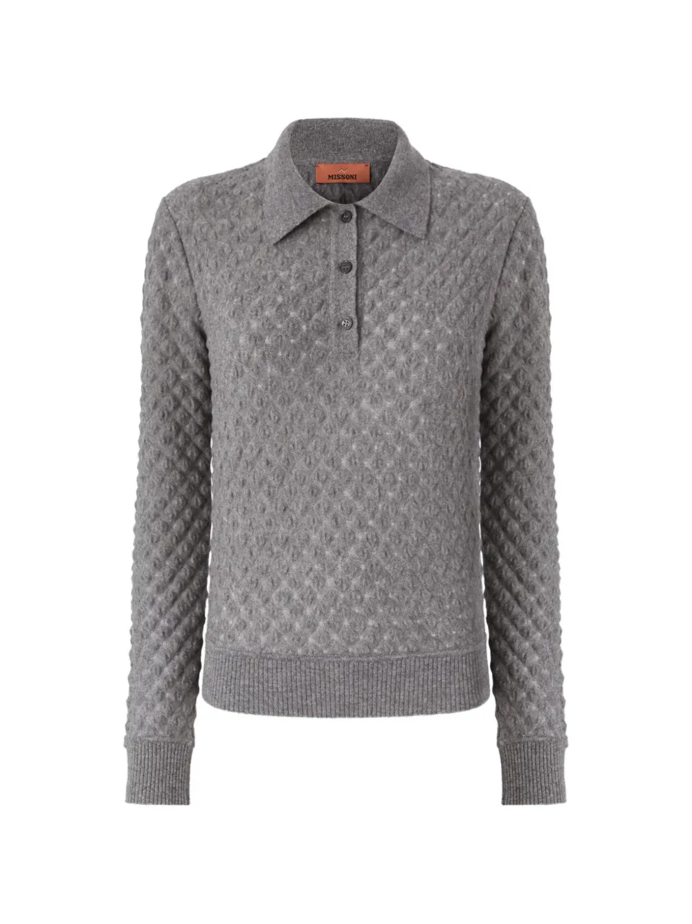 Missoni cashmere polo shirt - Grigio