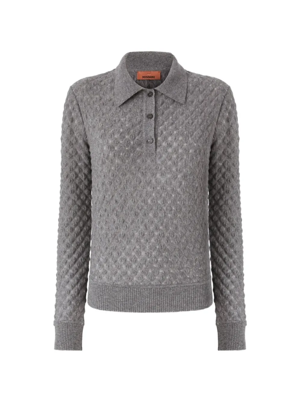 Missoni cashmere polo shirt - Grigio