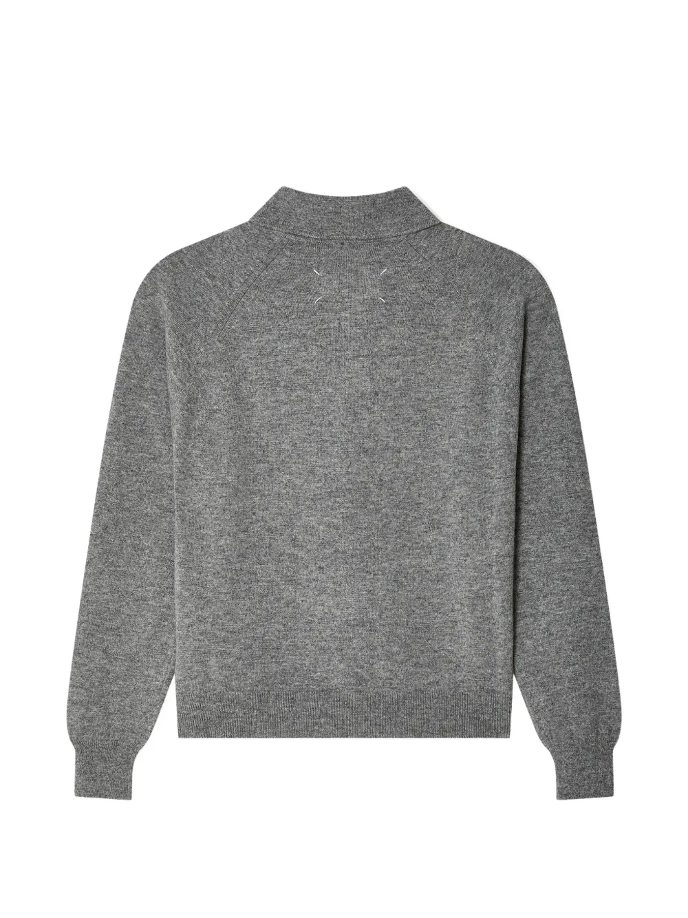 Maison Margiela Fijngebreid poloshirt Grijs