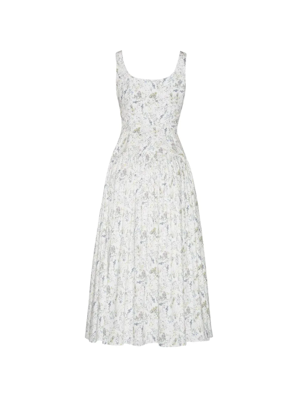 Adam Lippes Cassi midi-jurk Wit