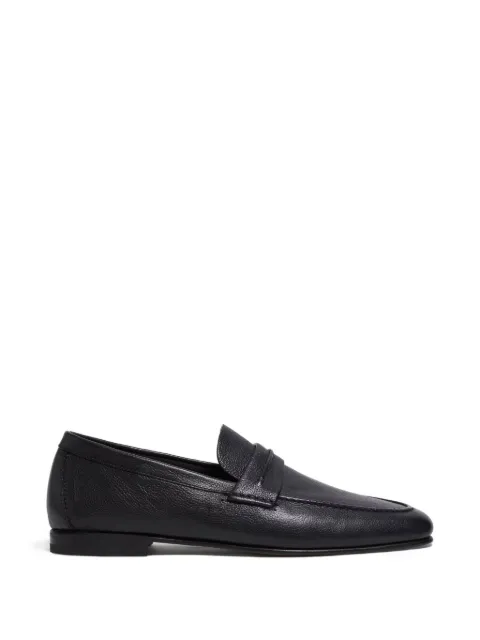 Zegna leather loafers