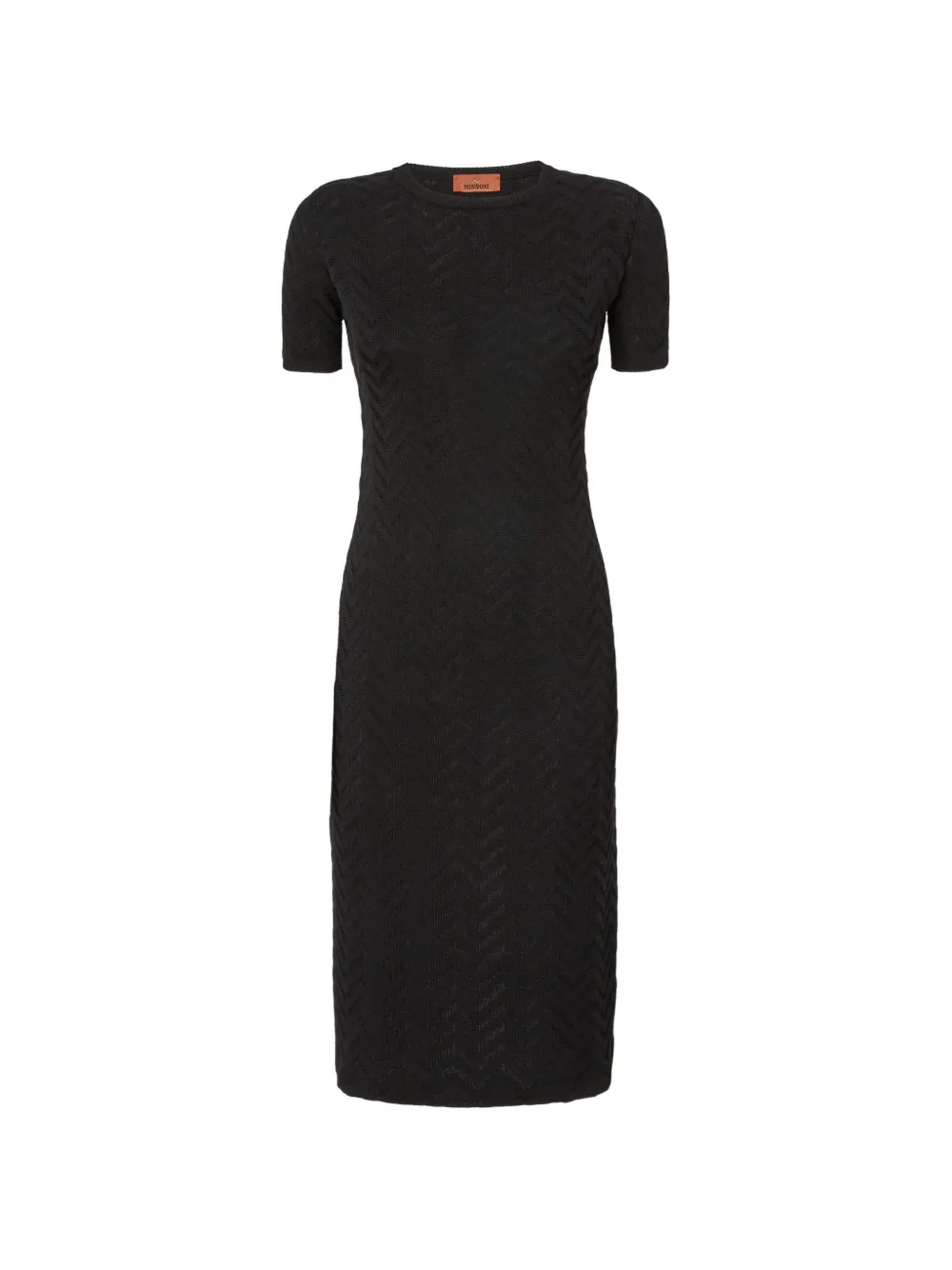 Missoni herringbone short-sleeve dress - Nero