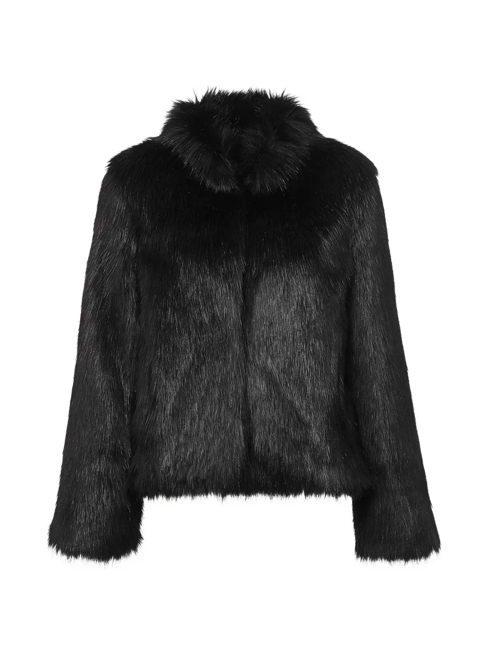 Unreal Fur high-neck jacket - Nero