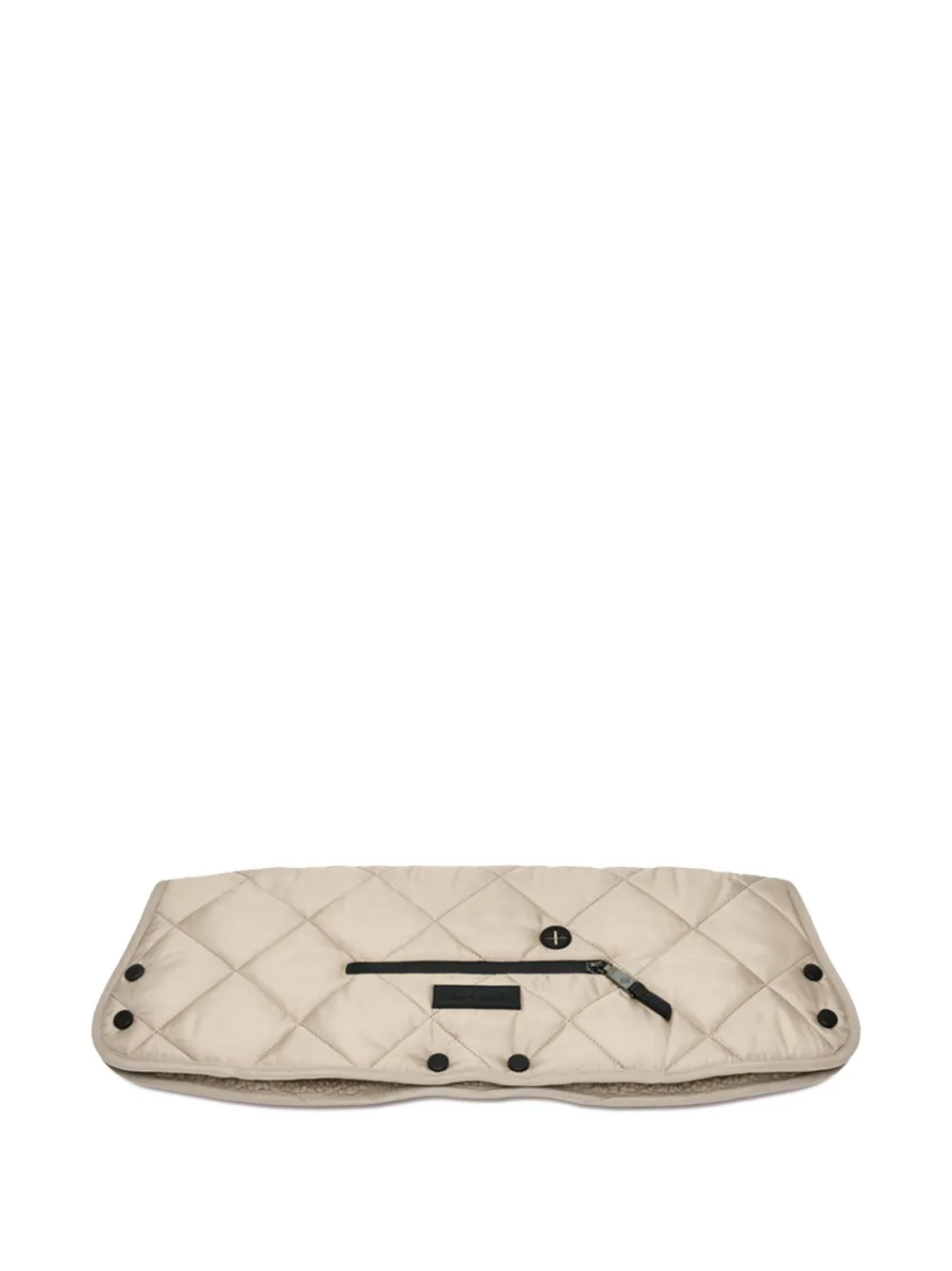 Tiba + Marl quilted zip-pocket buggy handmuff - Toni neutri