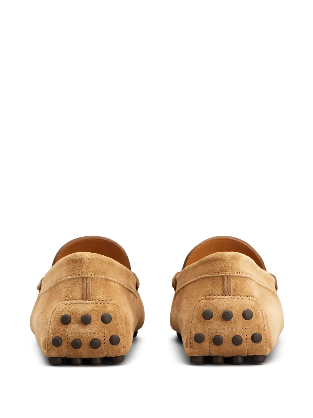 Tod's Suède loafers verfraaid met ketting Beige